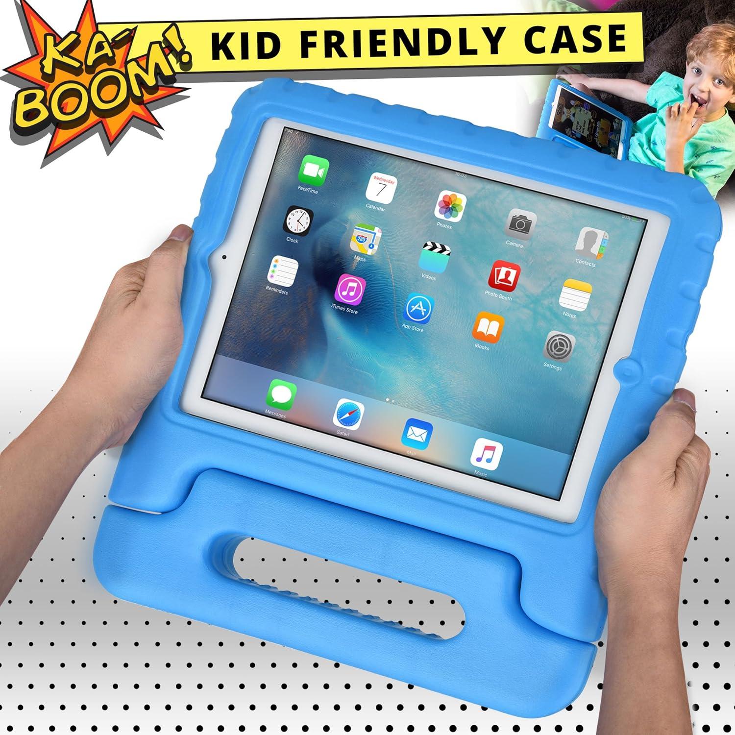 imageCooper Dynamo Rugged Kids Case Protective Case for iPad 4 iPad 3 iPad 2 Protective Child Proof Cover Stand Handle Screen Protector Blue