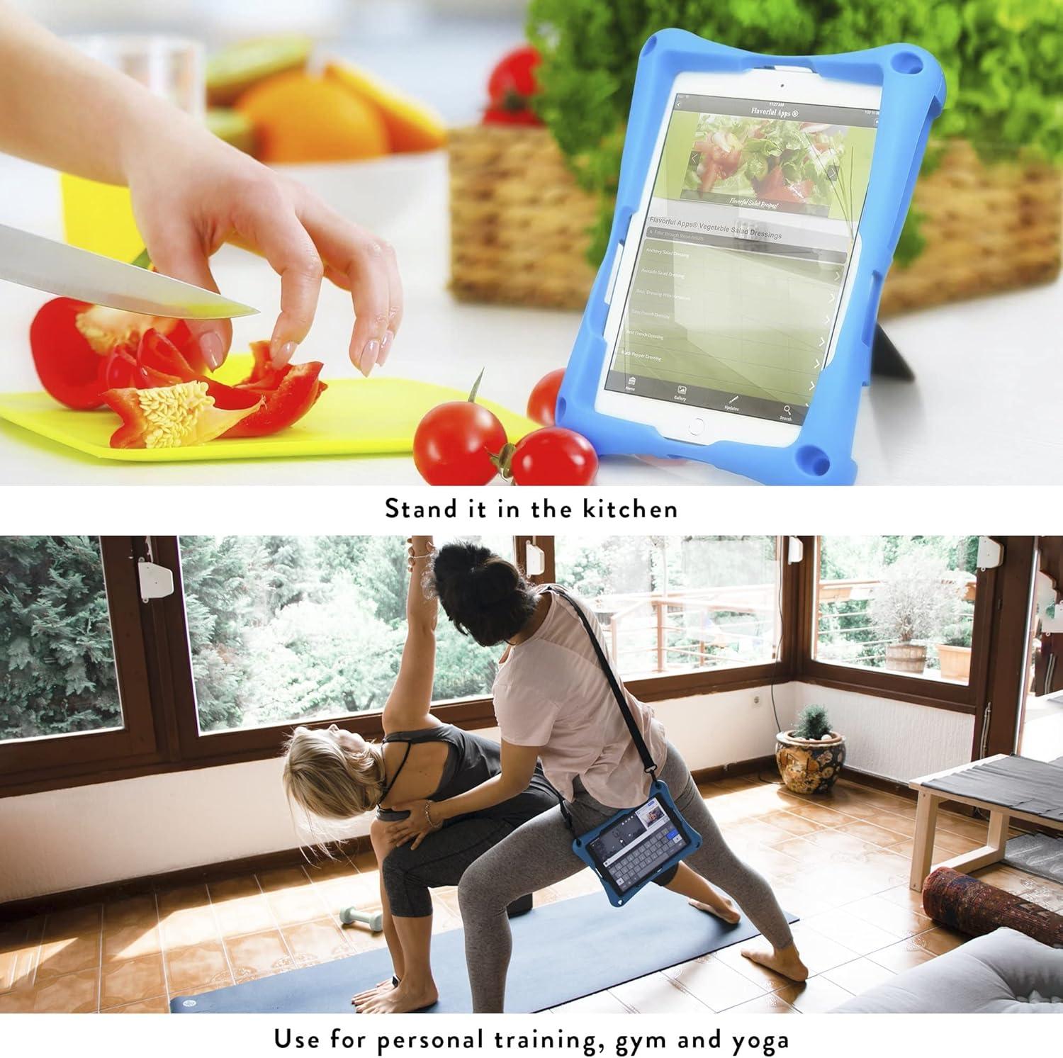 imageCooper Trooper Rugged 10inch Tablet Case for 101 102 and 104inch Devices Universal Bumper Protective Shock Proof Kids Holder Carrying Cover Bag with Hand Strap