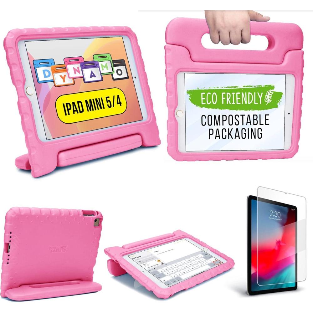 imageOfficial Cooper Dynamo Kids Case for iPad mini 5 5th Generation 2019 iPad mini 4 2015 Rugged Foam Magic Handle Builtin Stand EcoMailer