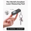 Cooper Ray Mini Laser Measuring Tool, Pocket Size Laser Tape Measure | 2.7in 1oz, Keychain Digital Tape Measure, ±2mm 100ft Range, IN/FT/M, No App, Metal Body, Backlit Display, USB-C, Great Gift